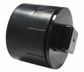 ABS DWV 4" FEM ADPT W/ C/O PLUG & ORING FPTXH