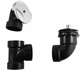 ABS Lift & Turn Waste & Overflow Convertible Kit