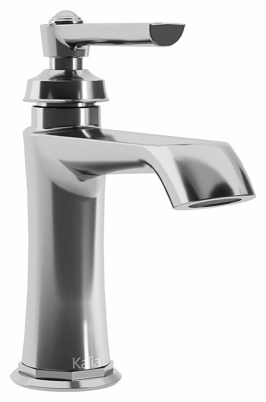 Rustik Single Hole Bathroom Faucet with Drain and Overflow