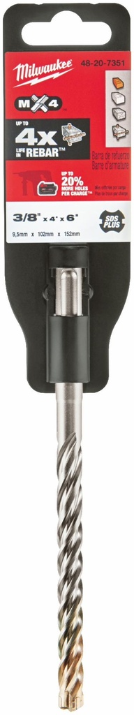 SDS+ MX4 3/8" X 4" X 6"