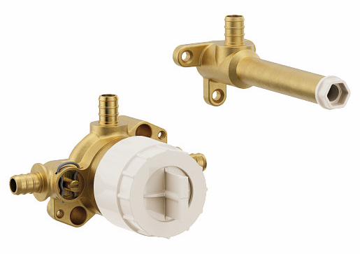 Rough-In for 1-Handle Wall Mount Tub Filler (Pex Connections)