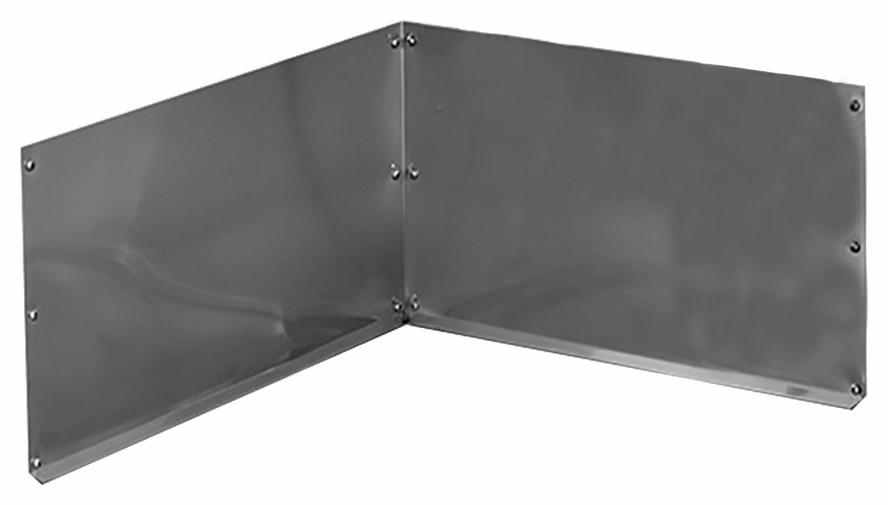 24" WALL GUARD STAINLESS STEEL
