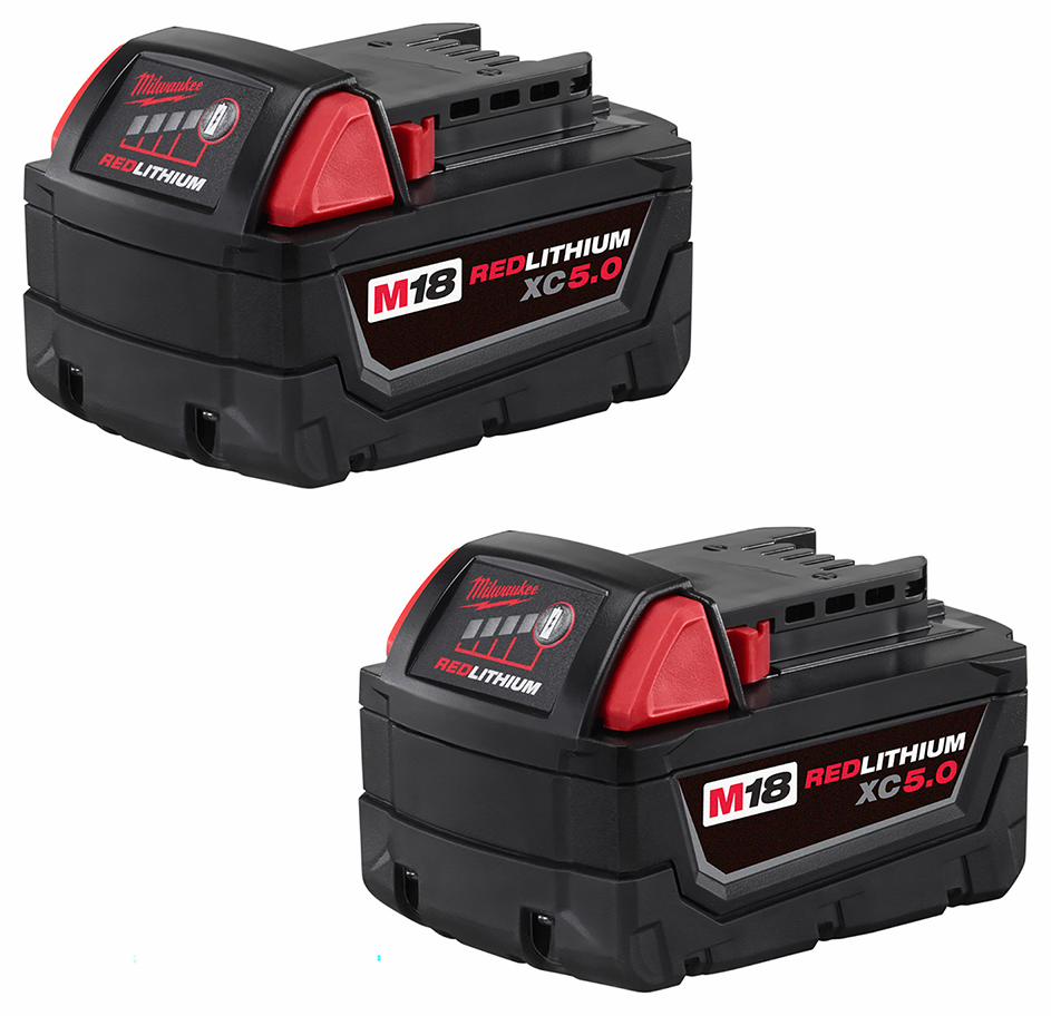 M18 RedLithium XC 5.0 Extended Capacity Battery Pack (2 Pack)