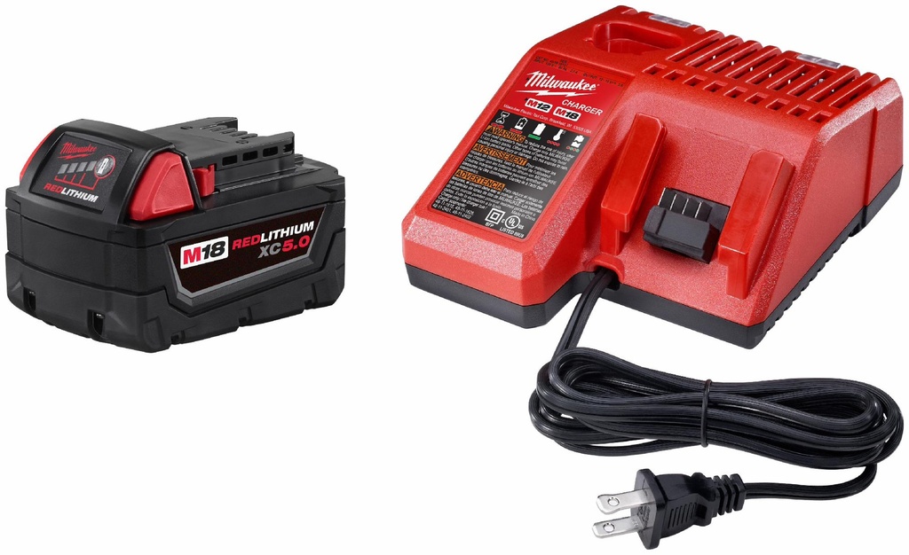 M18 RedLithium XC 5.0 System Starter Kit Battery & Charger
