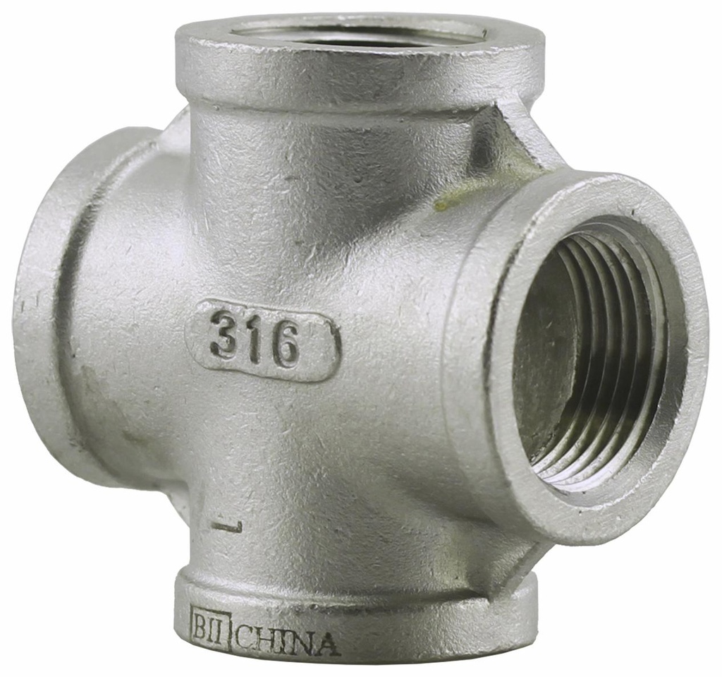 1 STAINLESS THRD 150# CROSS