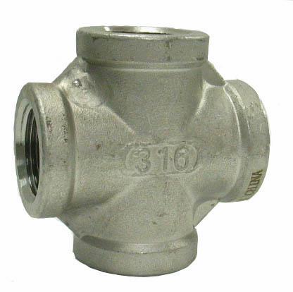 1/2 STAINLESS THRD 150# CROSS