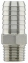 SSMA-075-100 - '3/4"Mpt x 1"Ins 304SS Adapter'