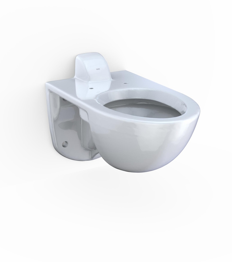 Tornado Flush Commercial Flushometer Elongated Wall Mount Toilet with Cefiontect