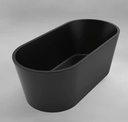 Monaco 59 Free Standing Tub with Black Pop-Up Drain