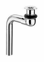 2-Piece Open Grid Offset Bathroom Sink Drain with Overflow