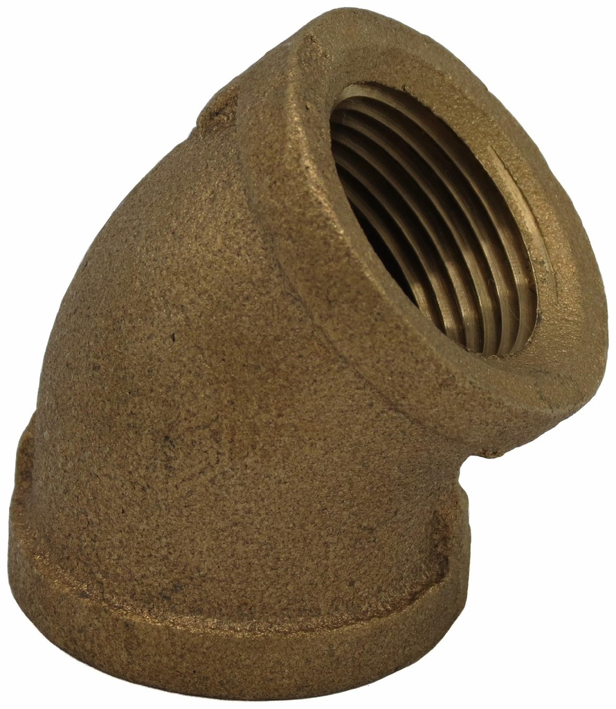 1 1/2 FIP 45 ELBOW THREADED BRONZE - LEAD FREE