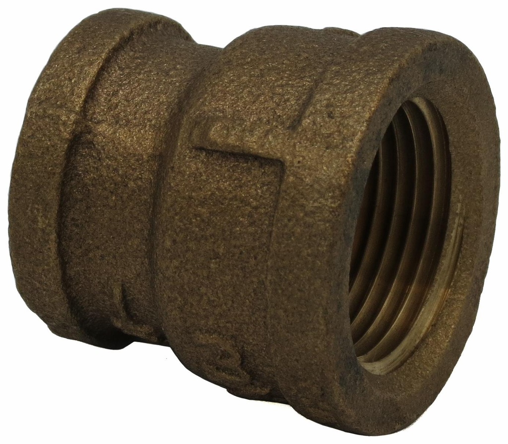 2 X 3/4 FIP COUPLING THREADED BRONZE - LEAD FREE
