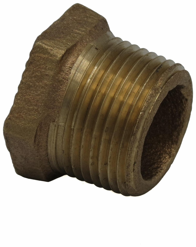 2 X 1/2 MXF BUSHING THREADED BRONZE - LEAD FREE