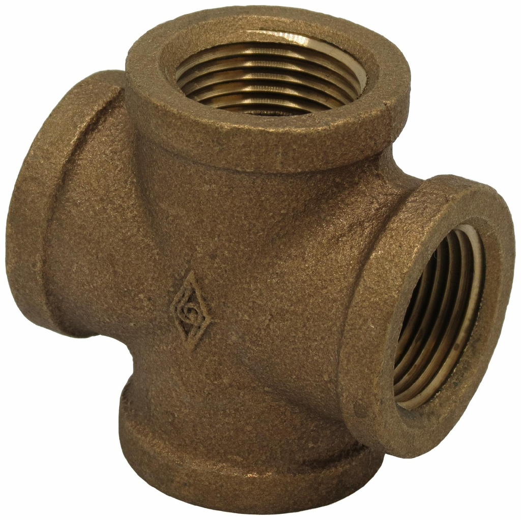 1 FIP CROSS THREADED BRONZE - LEAD FREE