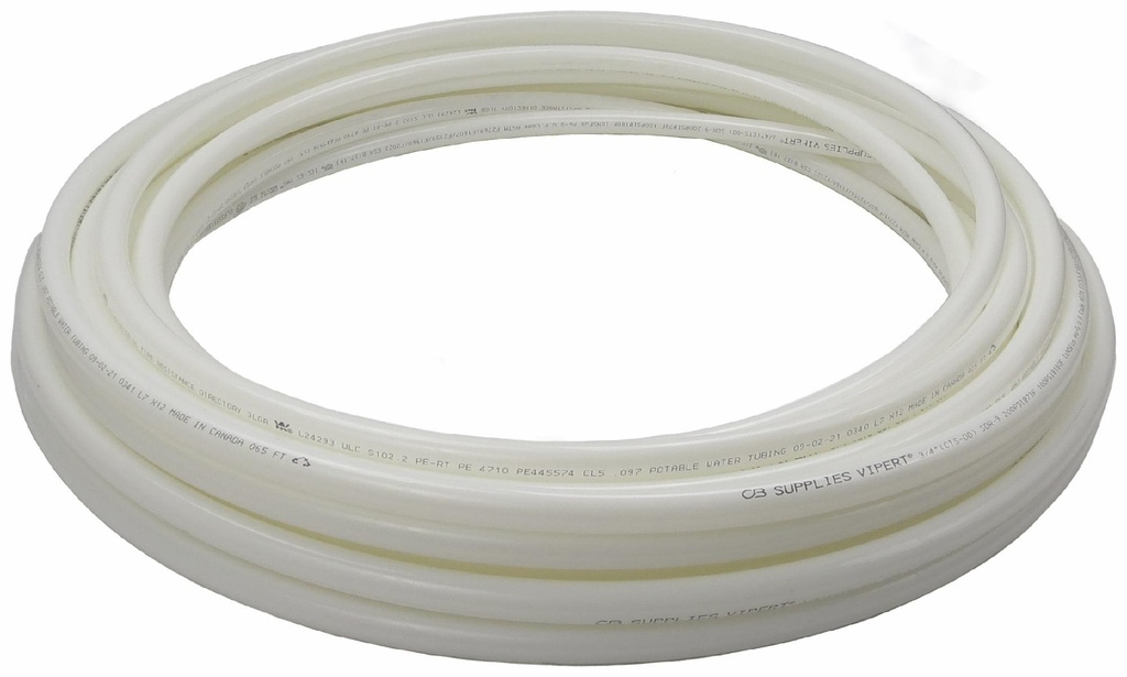 1/2" x 100' Coil Vipert Pipe (White)