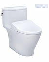 Nexus Elongated 1.28 GPF 1-Piece Toilet with Washlet+ Bidet Seat