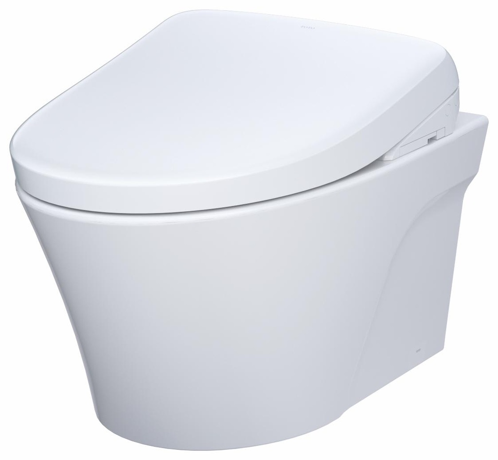 WASHLET+ AP Wall-Hung Elongated Toilet with WASHLET S7 and In-Wall Dual Flush Tank System