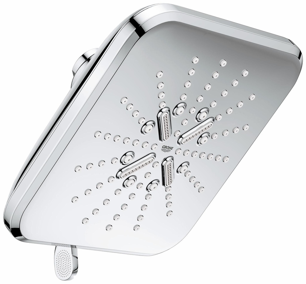 6-1/2" 3-Spray Square Rainshower SmartActive Shower Head