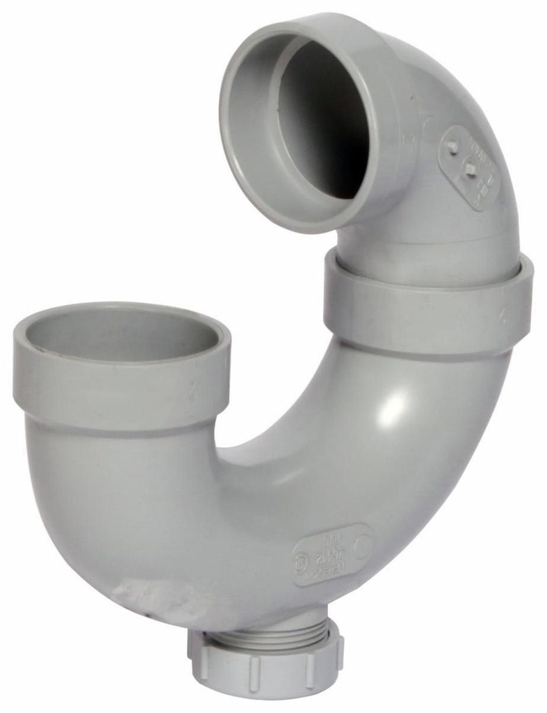 2" PVC DWV P TRAP W/ C/O HxH SYSTEM 15