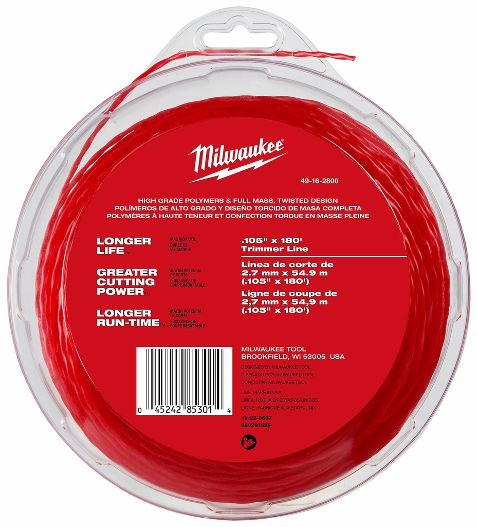 .105 x 180 TRIMMER LINE