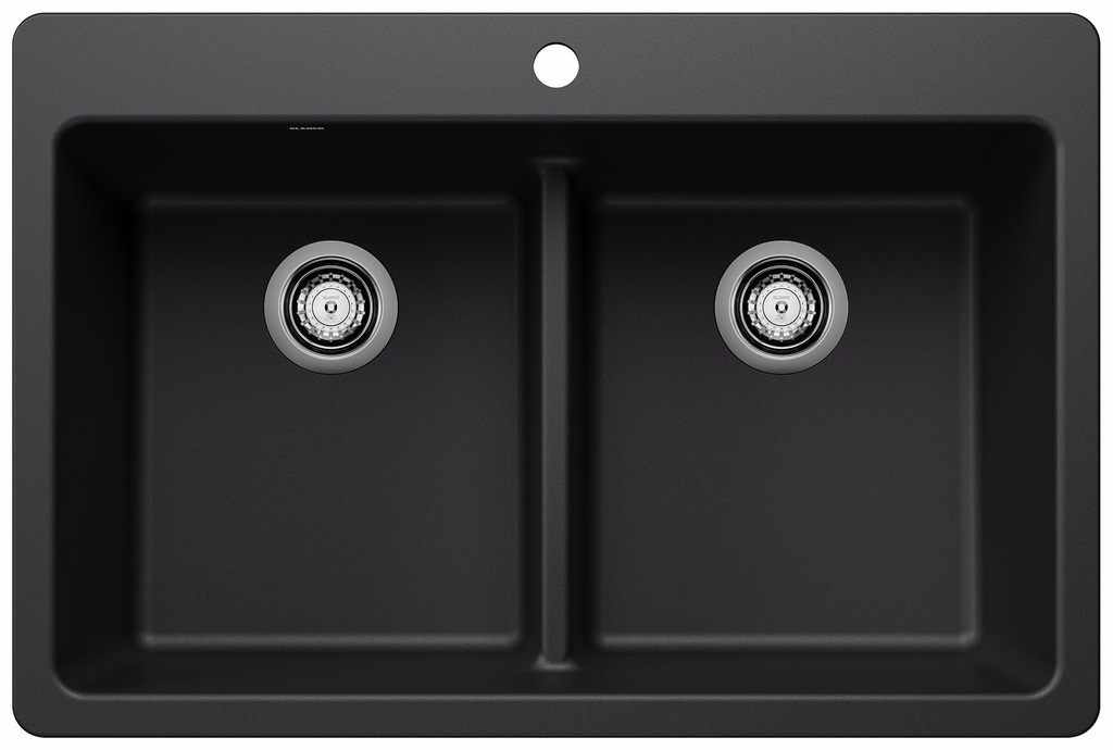 Liven 33 2 Bowl Dual Mount Low Divide Silgranit Kitchen Sink