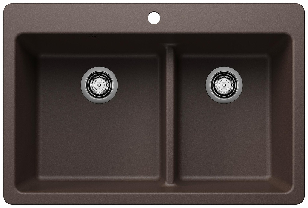 Liven 33 1.75 Bowl Dual Mount Low Divide Silgranit Kitchen Sink