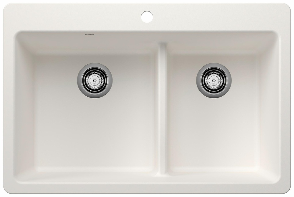 Liven 33 1.75 Bowl Dual Mount Low Divide Silgranit Kitchen Sink
