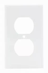 ELECTRIC PLUG RECEPT PLATE WHITE 80703