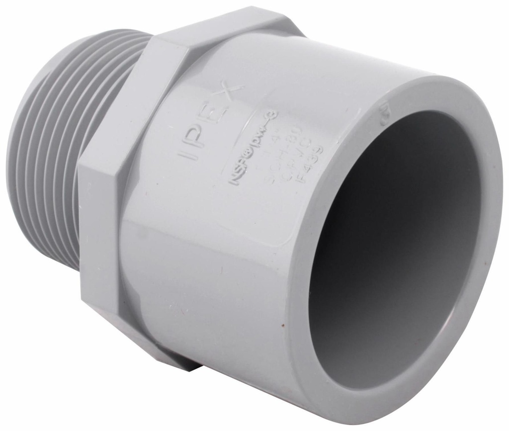 1 1/4" CPVC SCH80 MALE ADPT SOCxMPT CORZAN