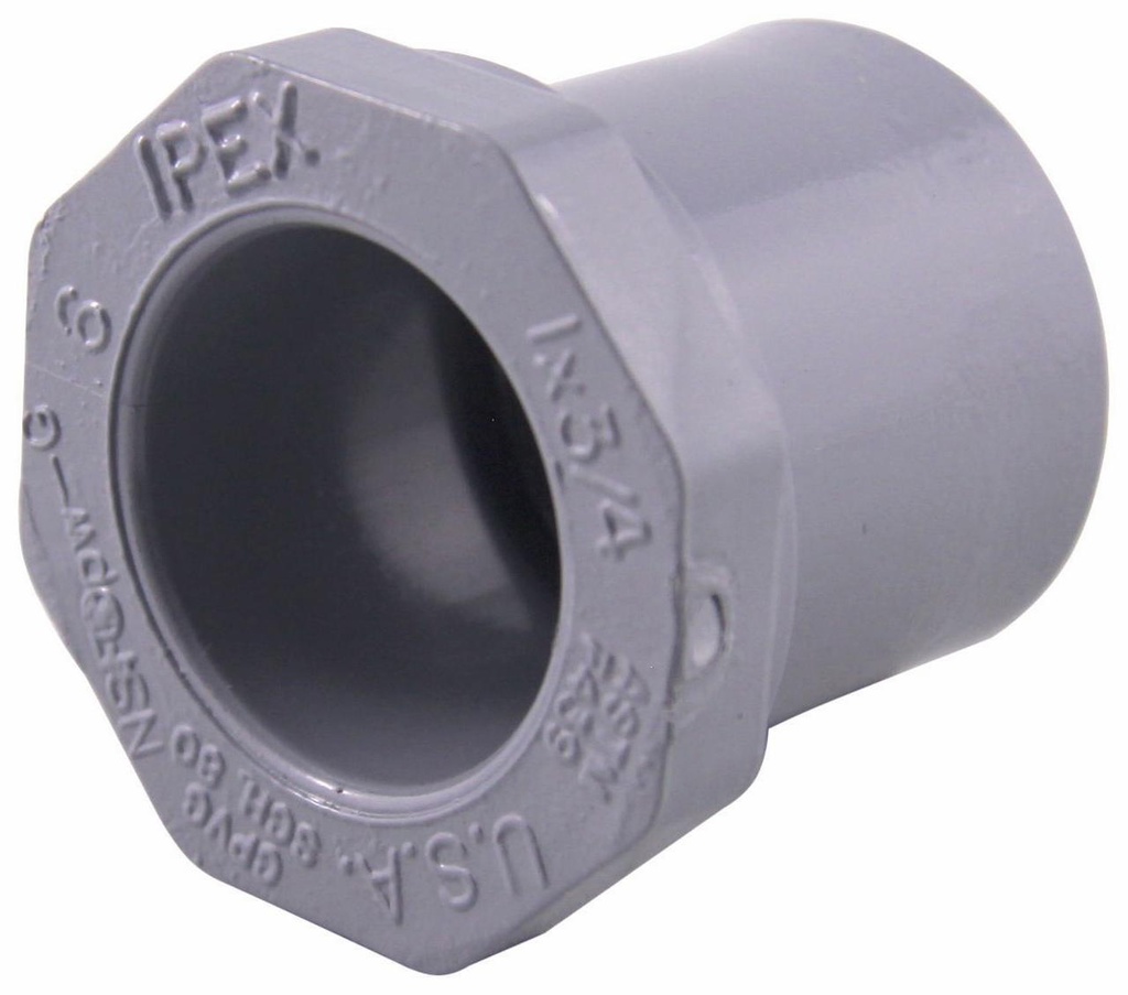 1"x3/4" CPVC SCH80 RED. BUSHING SPxSOC CORZAN