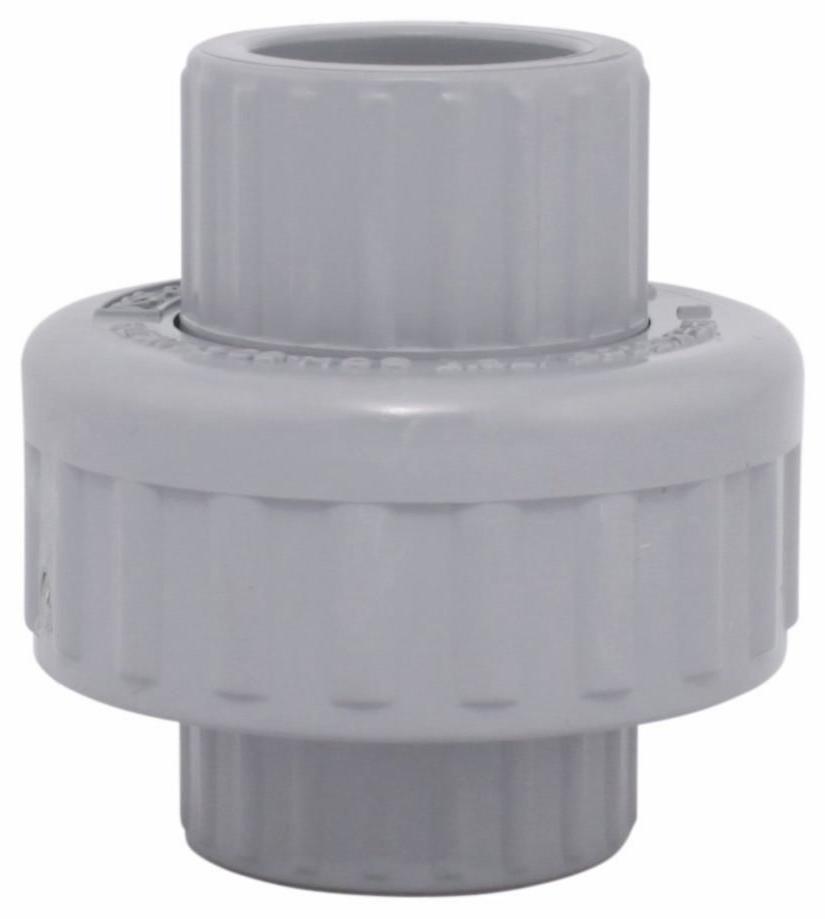 1/2" CPVC SCH80 UNION SOCxSOC W/ VIT. GSKT CORZAN