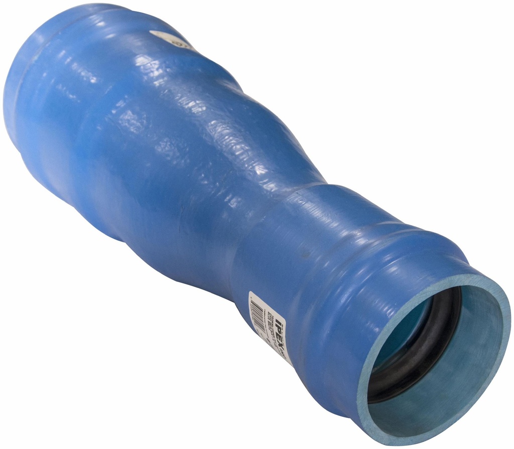 6"x4" PVC COUPLING CIOD DR18 BxB T.B. FAB BLUE BRUTE