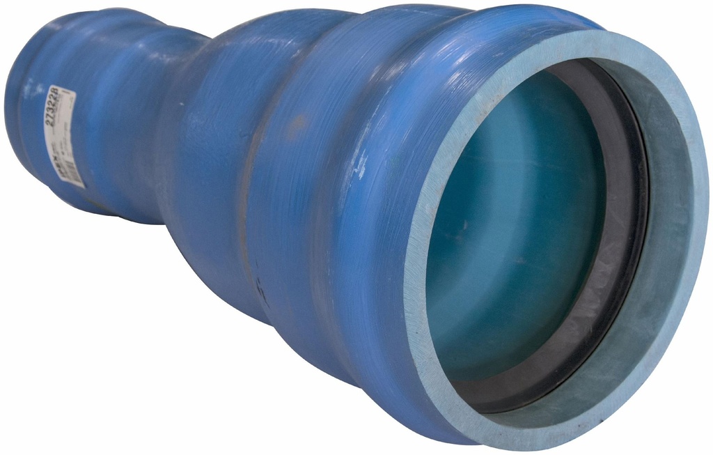 10"x6" PVC COUPLING CIOD DR18 BxB T.B. FAB BLUE BRUTE