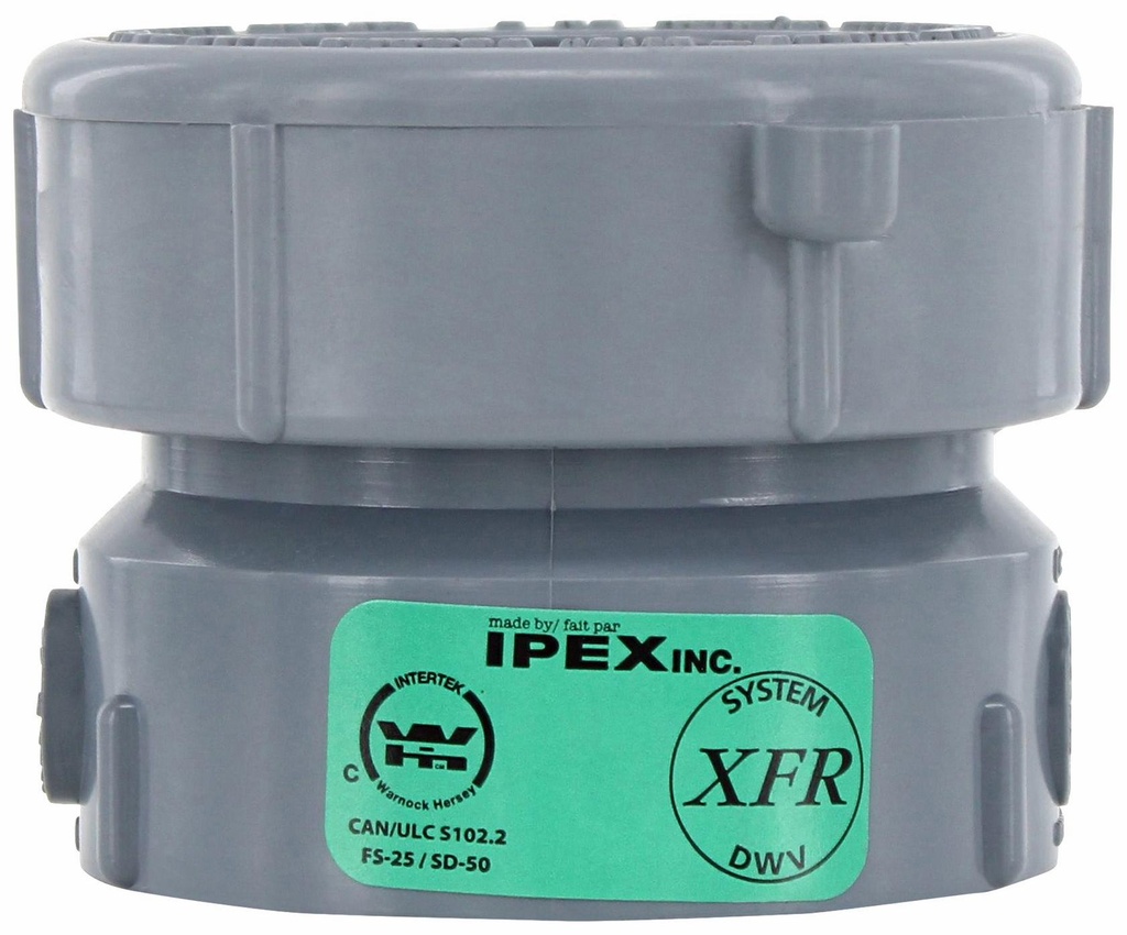 1 1/2"x1 1/4" PVC DWV COP TO DWV ADPT HxSJ SYSTEM XFR