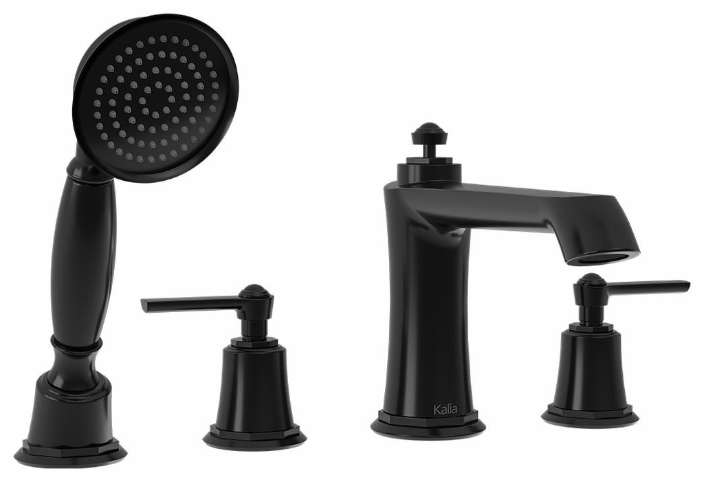 Rustik 4-Piece Deck Mount Tub Filler with Handshower