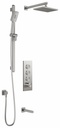 SquareOne TB3 Thermostatic Push-Button Shower System with Wall Arm