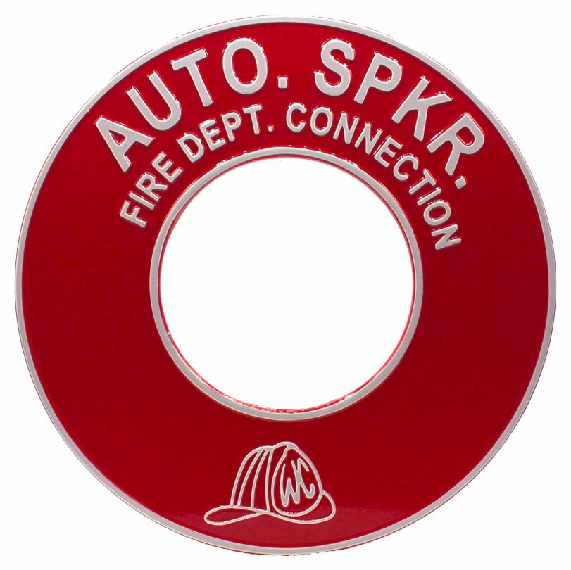 PLATE 4 S/P RED ALUMINUM ROUND