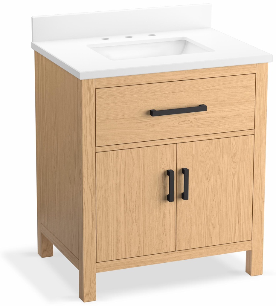 Kresla 30" Bathroom Vanity with Sink and Quartz Top