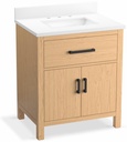 Kresla 30" Bathroom Vanity with Sink and Quartz Top