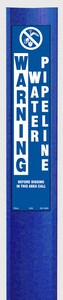 66IN "WATER PIPELINE" BLUE MARKER