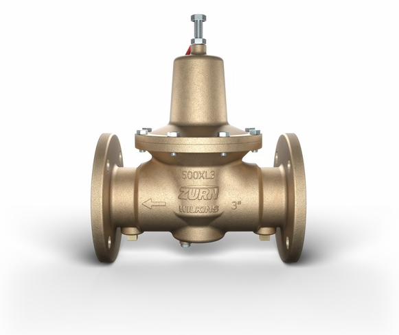 2-1/2" 500XL3 PRV 15-75 PSI Flanged class 150 Tap for Gauge Lead Free