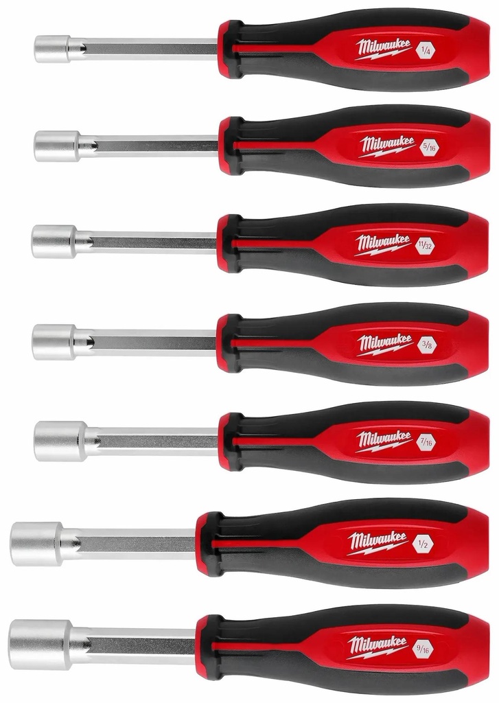 7PC SAE HOLLOWCORE NUT DRV SET MAG