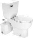 Saniplus Round Toilet Combo with Macerating Pump for Full Bathroom Application