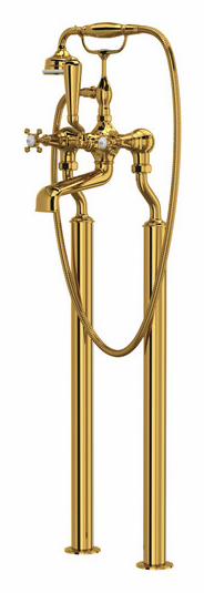 Edwardian Freestanding Tub Filler with Hand Shower