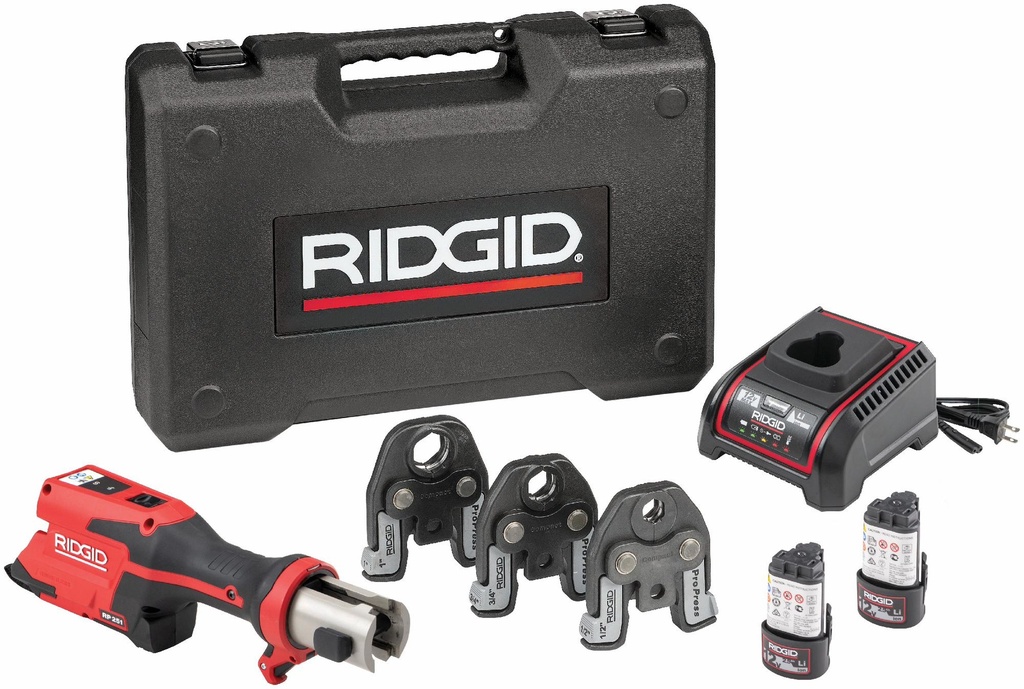 RP 251 Press Tool Battery Kit wih ProPress Jaws (1/2"-1")