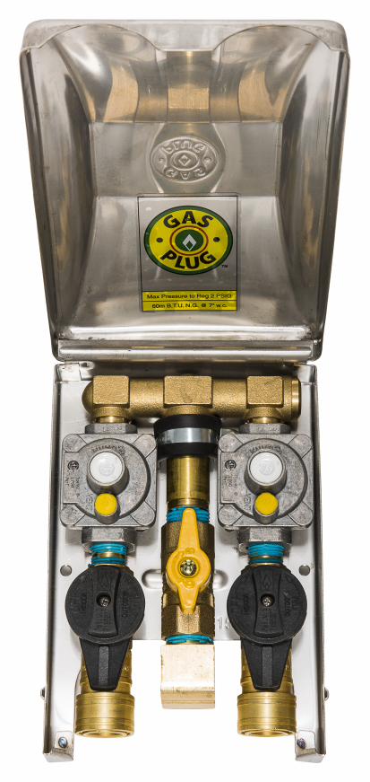 DOUBLE OUTLET BBQ BOX G0101-2# DBL-SS