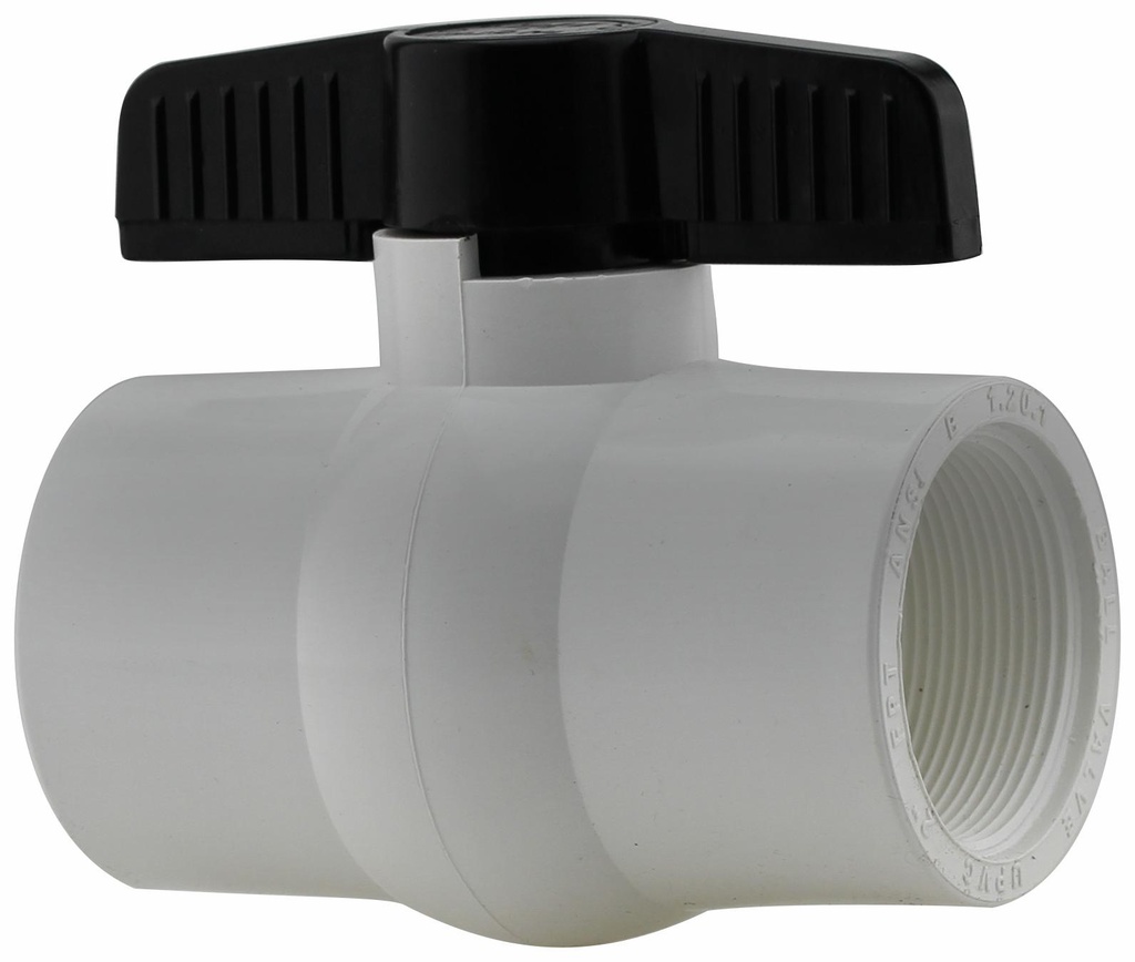 0929-20 - '2" FPT PVC Ball Valve Epdm Seat - Epdm Stem O-Ring'