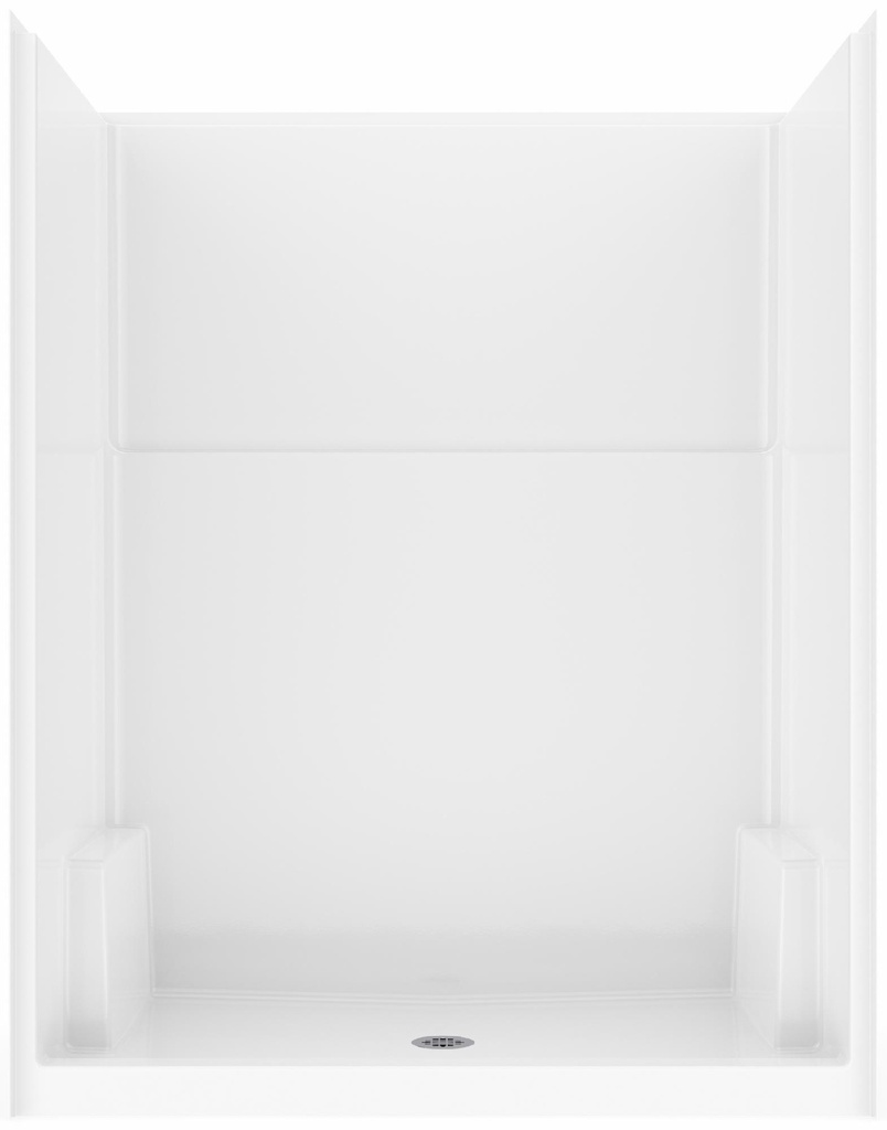 Icon 60" x 36" Center Drain Alcove 1-Piece Shower