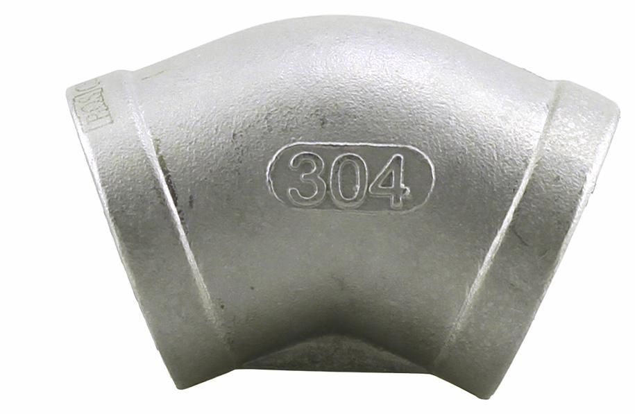 SS304E4-20 - '2" 304SS 45 Elbow Iso4144'