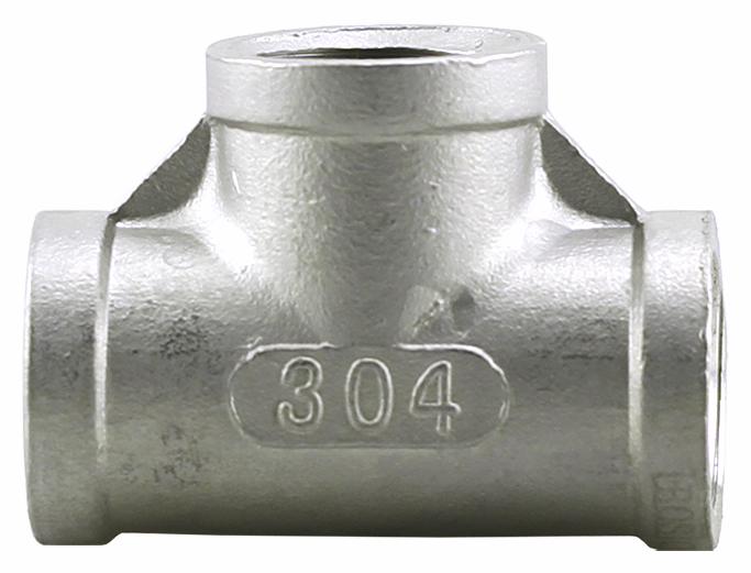 SS304T-03 - '3/8" 304SS Tee Iso4144'